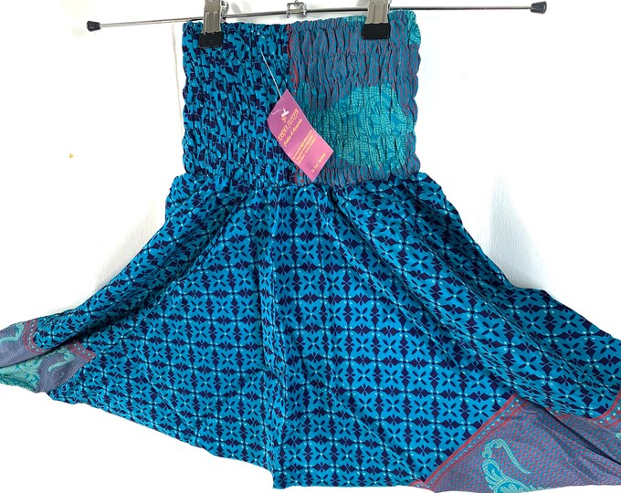 Child Size 4, Silk Harem Pants, Children's Afghans, drop-crotch, Ali Baba, yoga, unisex kids trousers.