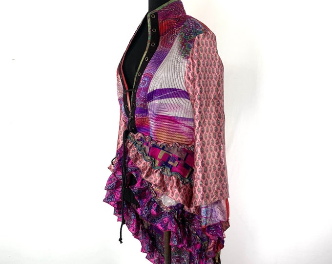2XL. Seraphina Corset Dress, Silk, Long Sleeves.  SKU:1009-5680