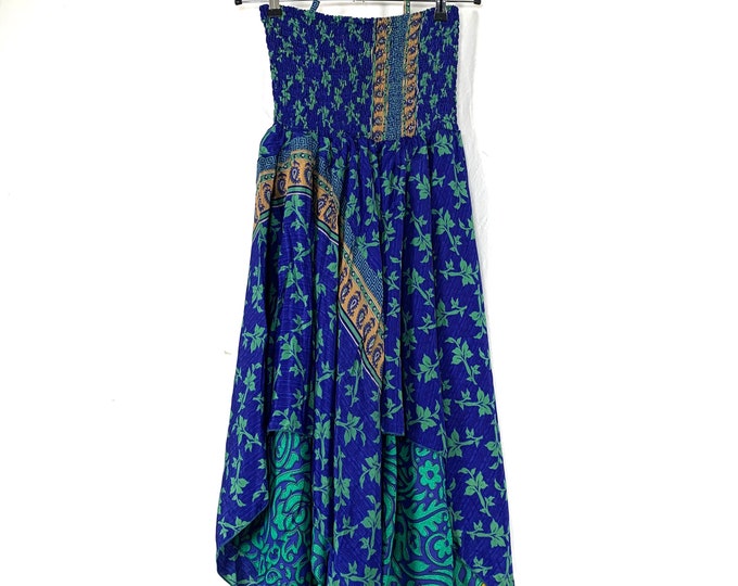 Agetha Plus Plus size Silk Fairy Dress with 2XL bust & Mid length 38" (96cm) (The Summer Hippy Dress) SKU:908-6270