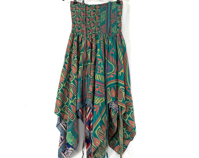 2XL Bust Agetha 38" Length Silk Fairy Dress 96cm Long (The Summer Hippy Dress) SKU:908-6276