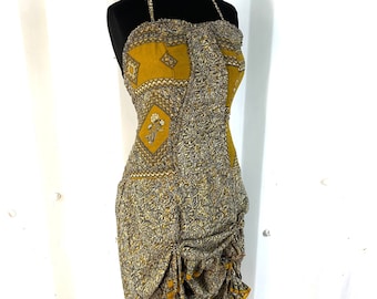 Ruby Fantasy Dress in Silk One Size (Elven Eco Dress) SKU:735-2100