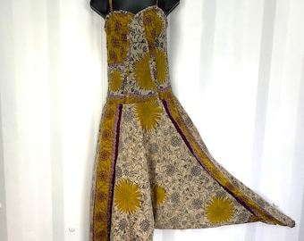 Cosima Harem Style Jumpsuit in Silk, One size. (All-in-one Women's Romper). SKU:560-1021