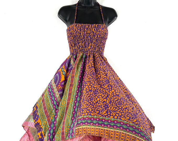 Ayeling Fairy Dress 38" (97cm) Midi Length, One size, Silky Summer, Bohemian, hippy, boho, gypsy, princess. SKU: 904-7255