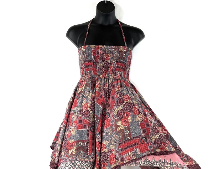 Lara Plus size, Fairy Dress Long 45" in Summer Silk (An ideal Maternity, Tall Girl Dress) SKU:905-7297