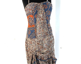 Ruby Fantasy Dress in Silk One Size (Elven Eco Dress) SKU:735-2118