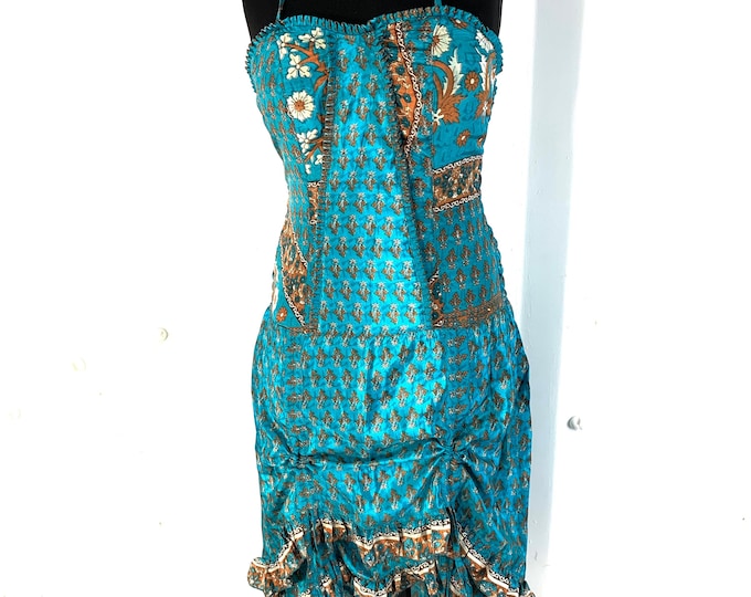 Ruby Fantasy Dress in Silk One Size (Elven Eco Dress) SKU:735-2110