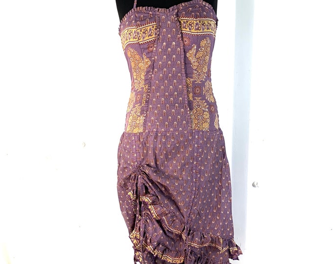 Ruby Fantasy Dress in Silk One Size (Elven Eco Dress) SKU:735-2119