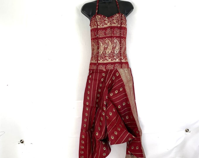 Vivienne Jumpsuit In Silk Brocade. One size. Womens Corset Dungarees SKU:550-3162