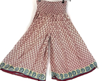 XL Delilah Culottes - Summer Silk - Plus Size Wide Leg Palazzo Pants SKU:838-4948