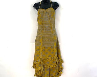 Ruby Fantasy Dress in Silk One Size (Elven Eco Dress) SKU:735-3442