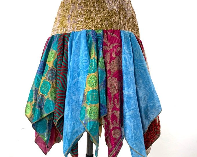 XL. Lilly Short Patchwork Plus Size Mini Skirt SKU:748-6340
