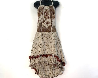 Ruby Fantasy Dress in Silk One Size (Elven Eco Dress) SKU:735-3457