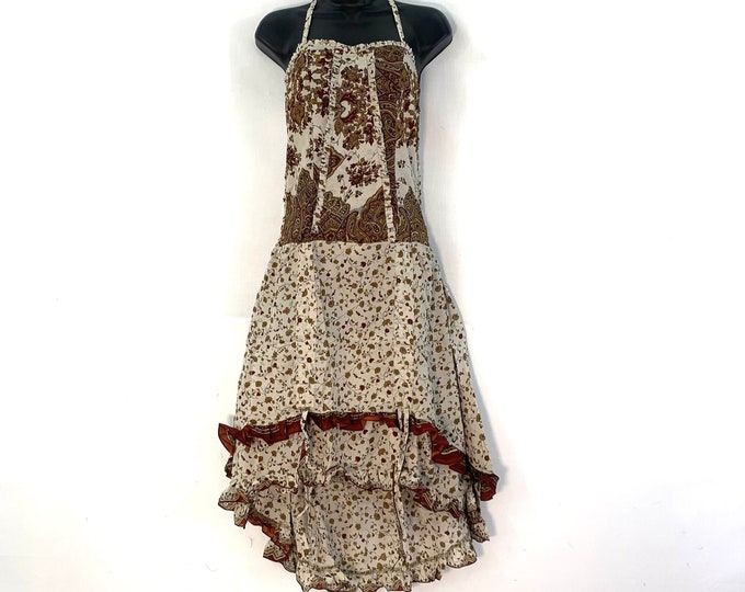Ruby Fantasy Dress in Silk One Size (Elven Eco Dress) SKU:735-3457