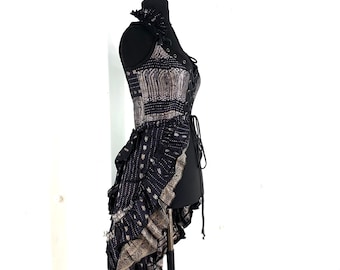 S Varuna Corset Dress - Silk Brocade (SKU:2002-1784)
