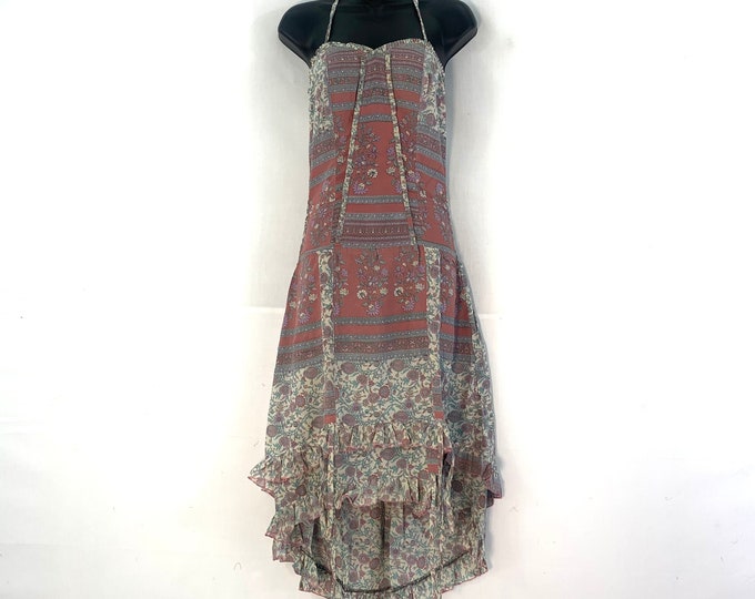 Ruby Fantasy Dress in Silk One Size (Elven Eco Dress) SKU:735-3461