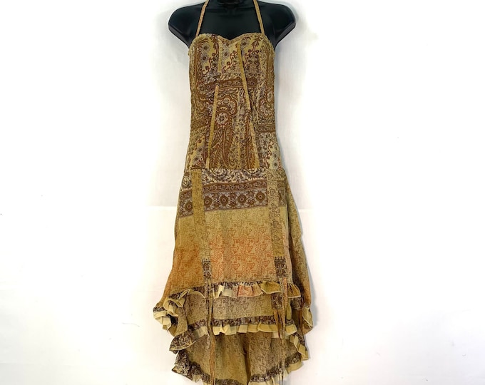 Ruby Fantasy Dress in light summer silk, Agni One size. SKU:735-3450