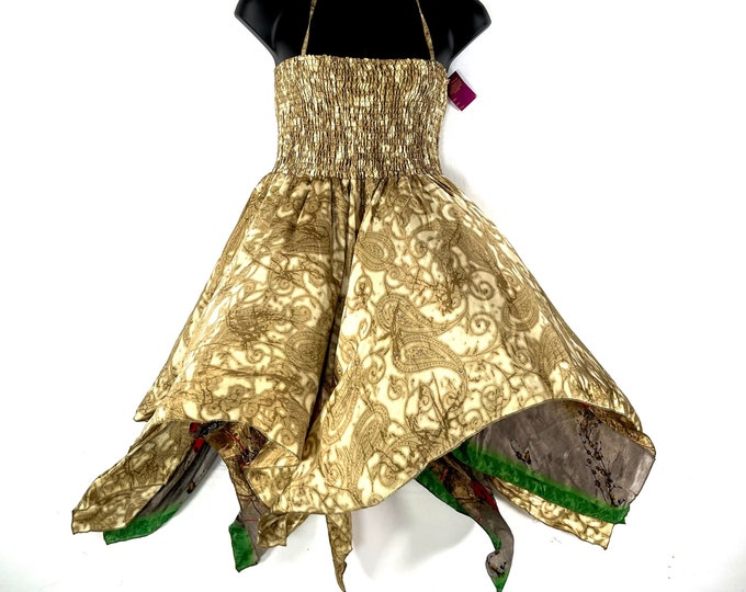 Lilian Plus Plus Size Long Silk Fairy Dress with 2XL bust (The Summer Hippy Dress) SKU:909-7379