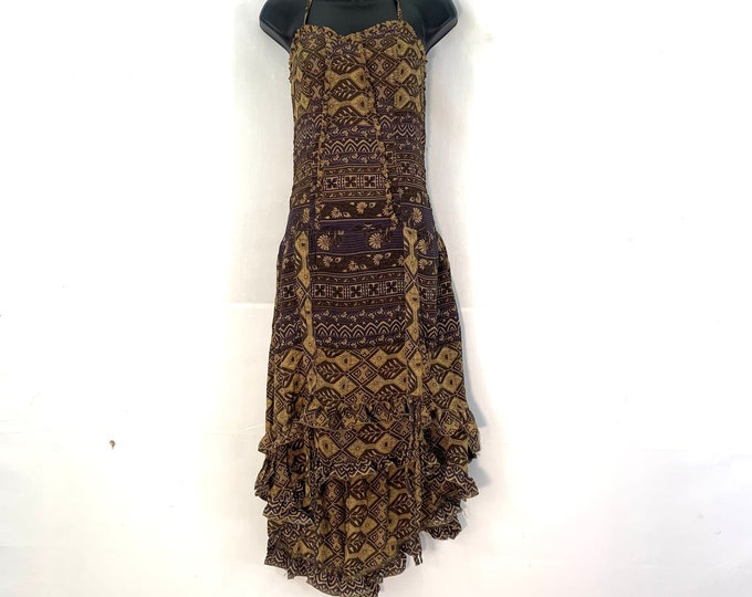 Ruby Fantasy Dress in Silk One Size (Elven Eco Dress) SKU:735-3446