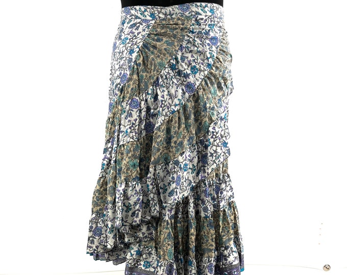 Kezia Gypsy Silk Wrap Skirt in One size (Can be worn as a dress). SKU:930-6882