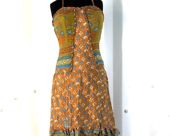 Ruby Fantasy Dress in Silk One Size (Elven Eco Dress) SKU:735-2112
