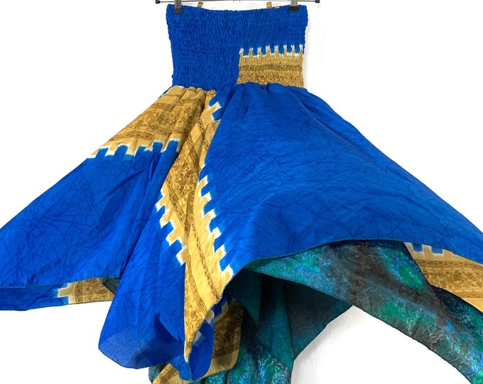Lilian Plus Plus Size Long Silk Fairy Dress with 2XL bust (The Summer Hippy Dress) SKU:909-6287