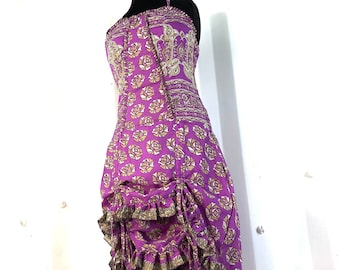 Ruby Fantasy Dress in light summer silk, Agni One size. SKU:735-2094