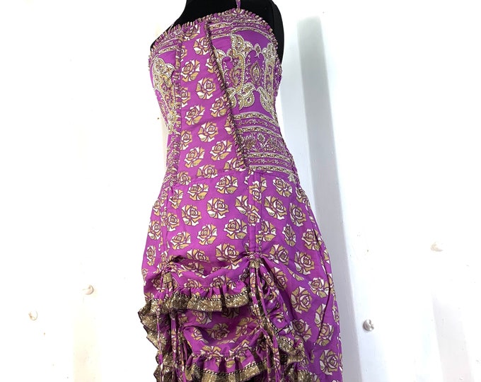 Ruby Fantasy Dress in light summer silk, Agni One size. SKU:735-2094