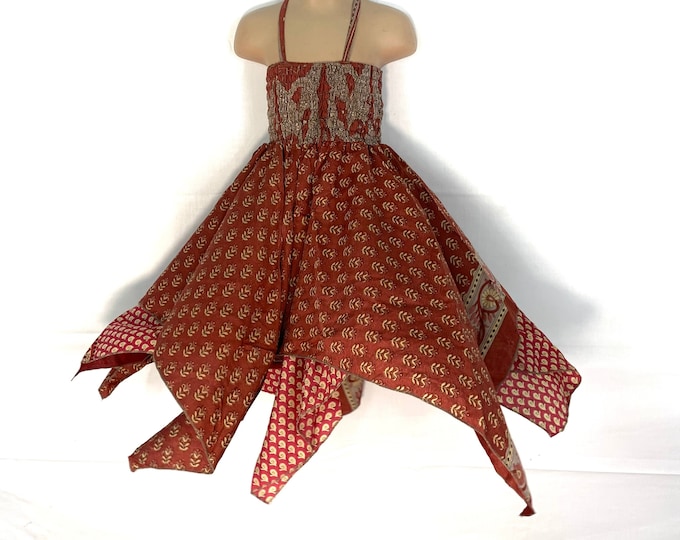 Girls Fairy Dress, 2-6 years old. Silk. Flower Girl Dress, Princess Dress, Skirt, Pixie, Tutu, Child, Summer, Elven Dress