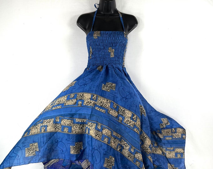 Tatiana Fairy Dress 43" (109cm) Length, One size, Silky Summer, Bohemian, hippie, boho, gypsy, princess. SKU: 902-7247