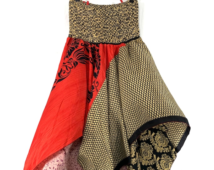Lilian Plus Plus Size Long Silk Fairy Dress with 2XL bust (The Summer Hippy Dress) SKU:909-6281