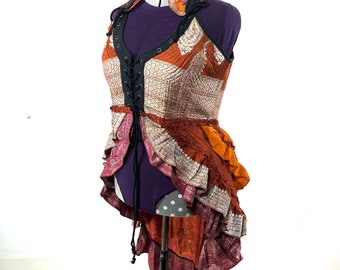 4XL Varuna Corset Dress - Silk Brocade (SKU:2002-7478)