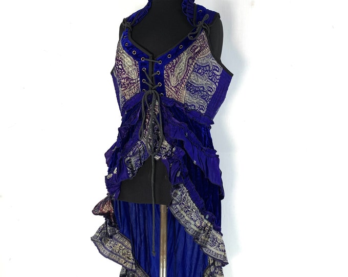 3XL. Cosmo Silk Velvet Corset Dress. Ren Faire. SKU:2003-4463