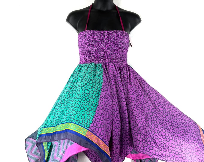 2XL Bust Lilian Fairy Maxi Dress - Long Silk Tall Girl Summer Dress SKU:909-7370