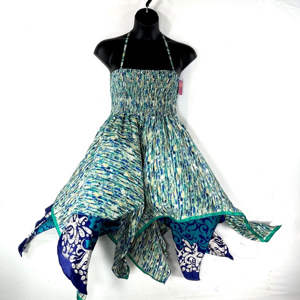 Lilian Plus Plus Size Long Silk Fairy Dress with 2XL bust (The Summer Hippy Dress) SKU:909-7377