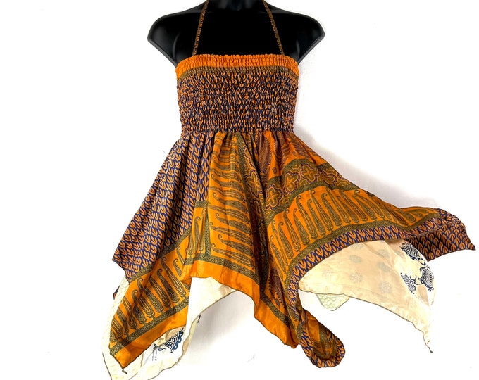 Gina Fairy Dress - Plus Size - 38" Long - Summer Silk (SKU:906-7324)