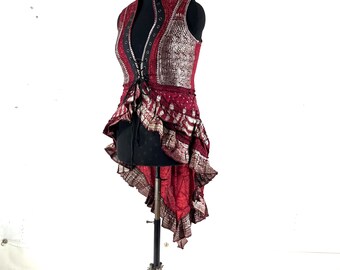 XL Isabella Corset  Dress - Steampunk - Silk Brocade (SKU:2134-9602)