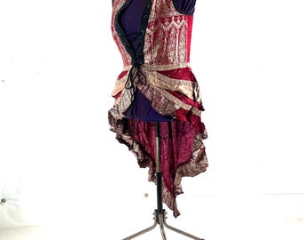 3XL Isabella Corset  Dress - Steampunk - Silk Brocade (SKU:2001-9587)