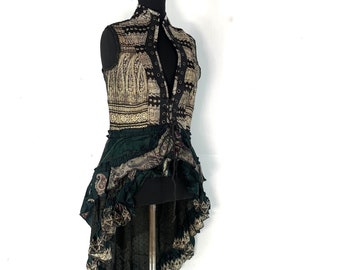 2XL Isabella Corset  Dress - Steampunk - Silk Brocade (SKU:2001-4478)
