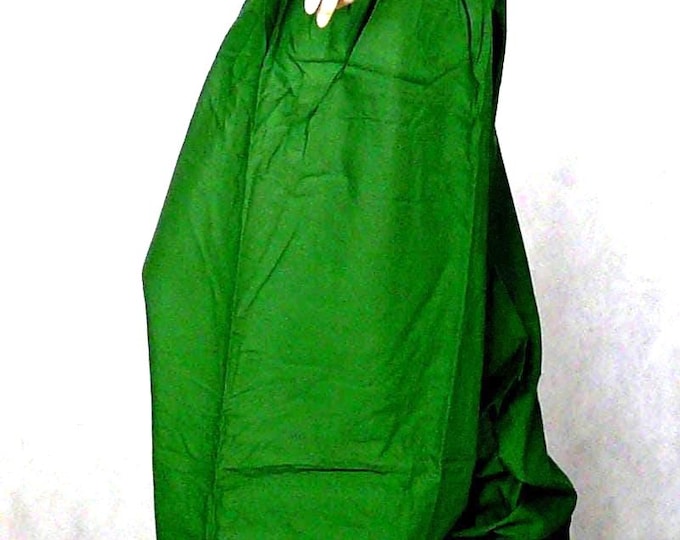 Cotton Green Harem Pants, Drop Crotch, Ali Baba Aladdin Trousers (SKU:850-1268)