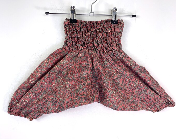 Child Size 1 Baby, Silk Harem Pants, A perfect gift, great for nappies. Kids Drop-Crotch Trousers, Afghani Pants