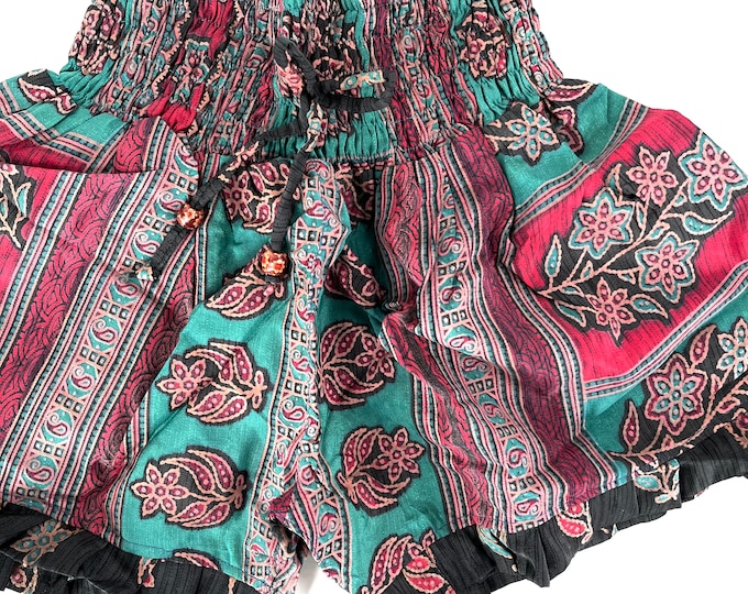 S/M. Silk Venus Shorts; Sexy Hot Pants, Soft Silky Boho Booty Shorts SKU:SS1-7546