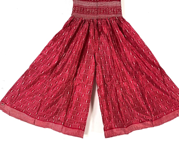 Corlissa Plus Plus Size Culottes in Summer Silk with 2XL Elasticated Waist, Great for a fuller figure. (Wide Leg Palazzo Pants) SKU:837-8644
