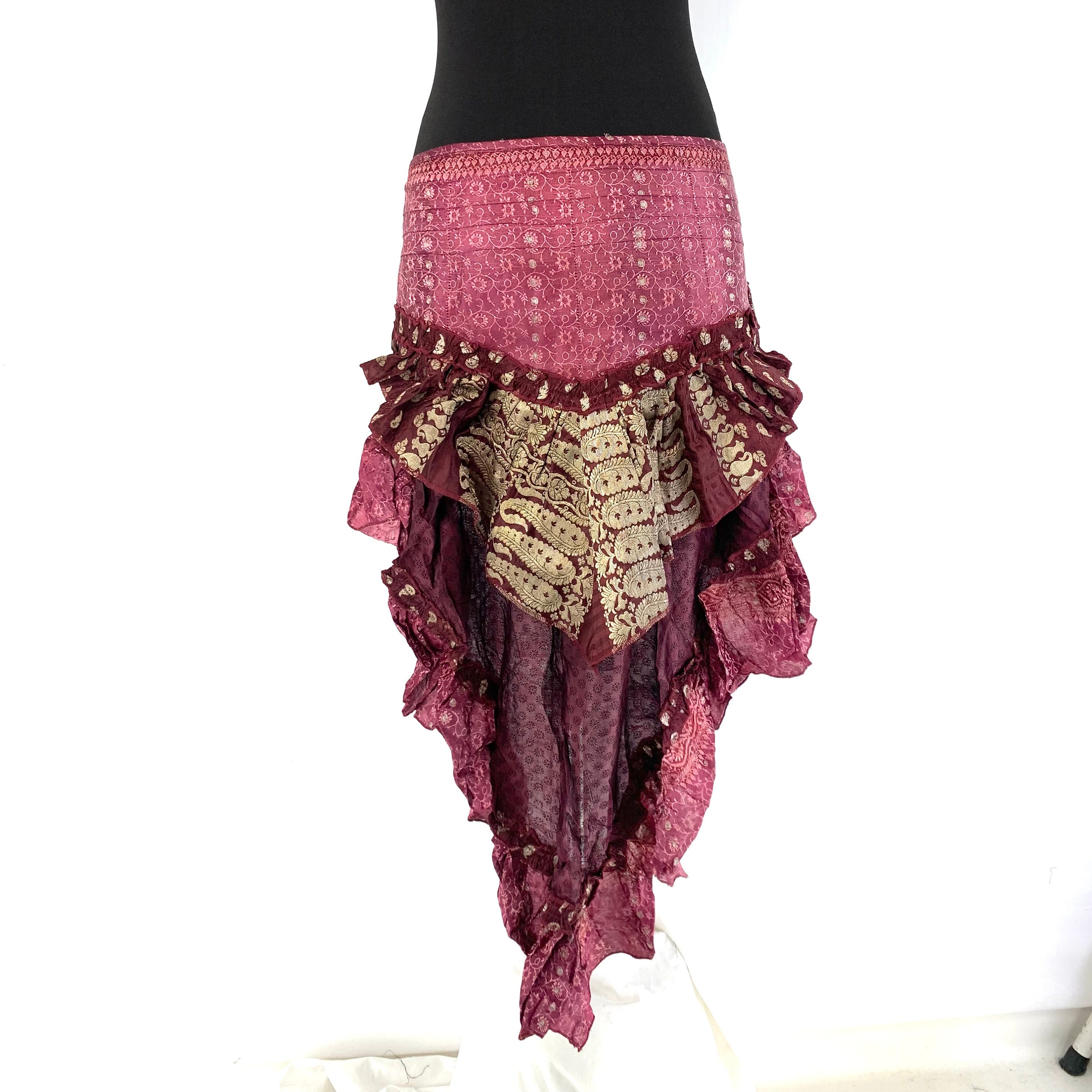Gothic Luna Over Skirt Bustle Steampunk LARP  SKU:221-4694 Silk brocade Belly dance Renaissance Festival
