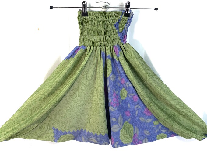 Child Size 5, Silk Harem Pants, Kids Drop-Crotch Trousers, Ali Baba, Afghan Pants.