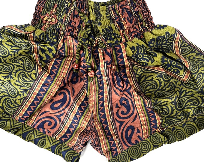 S/M. Silk Venus Shorts; Sexy Hot Pants, Soft Silky Boho Booty Shorts SKU:SS1-7553
