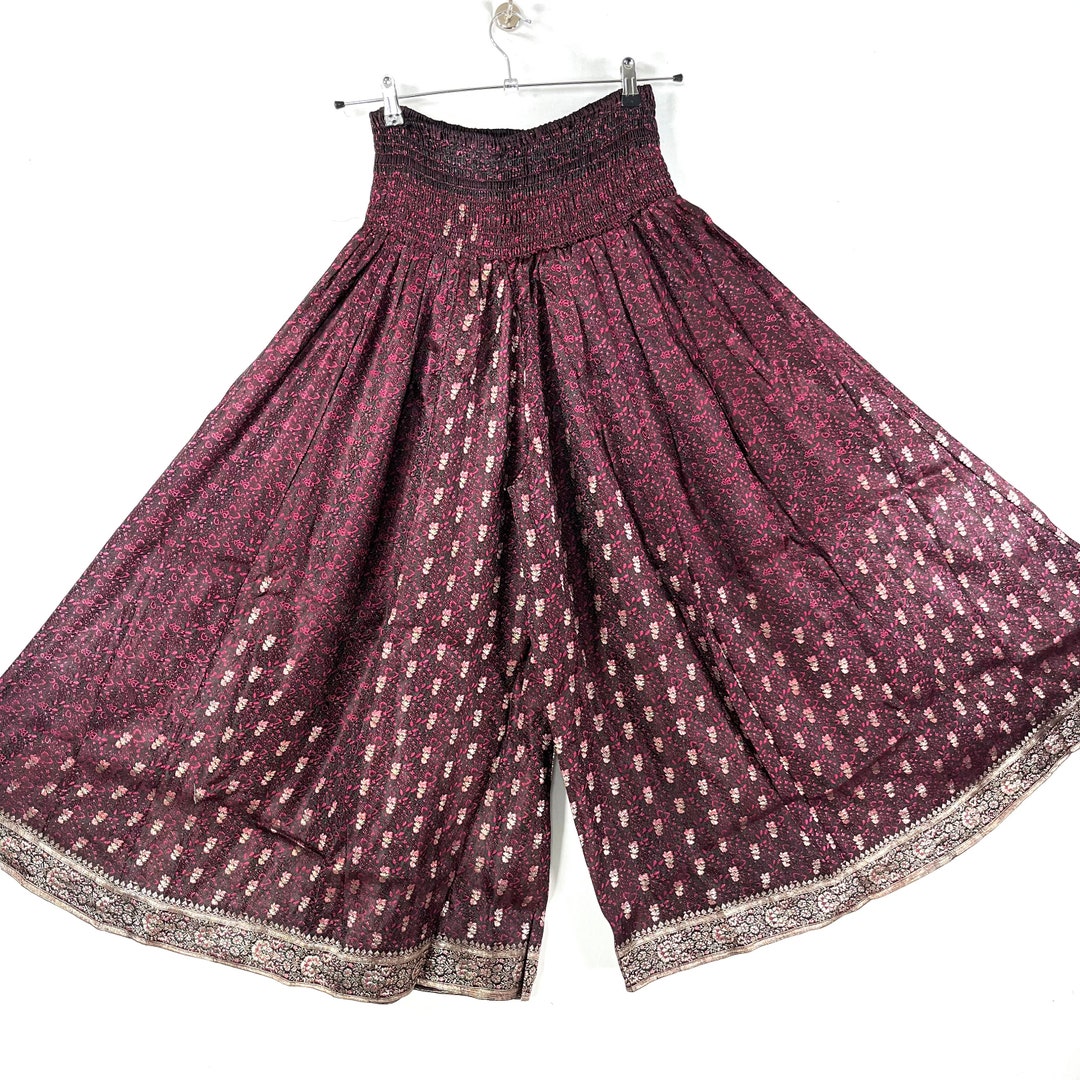 Culottes En Soie Damir Doma - Ceinture En Cuir Élastique - Taille 36, Blanc Crème - Neuf Avec Étiquettes
