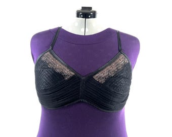 2XL Gia Cross Strap Bra Top, Handmade in Vintage Silk Brocade (SKU:2165-9997)