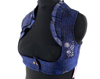 2XL Underbust Corset Bustier Top in Silk Brocade.  SKU:445-8205