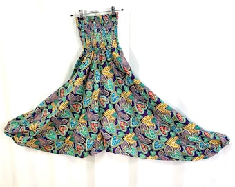 Cotton Harem Pants, Colorful Drop Crotch Aladdin Trousers  (SKU:850-1387)