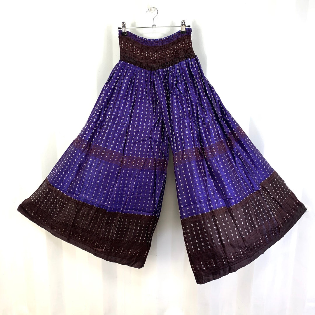 Pantaloni Da Donna Donna Taglie Forti Palazzo Gamba Larga Svasati